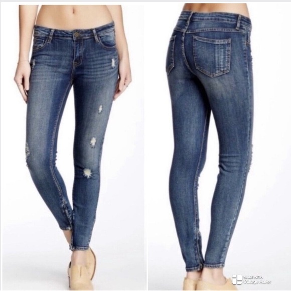 Pistola Anais zip cuff jeans - Picture 1 of 7